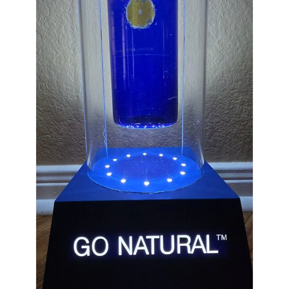SKYY Vodka Infusions Levitating Bottle Bar LED Display 2008 Promo Original Box